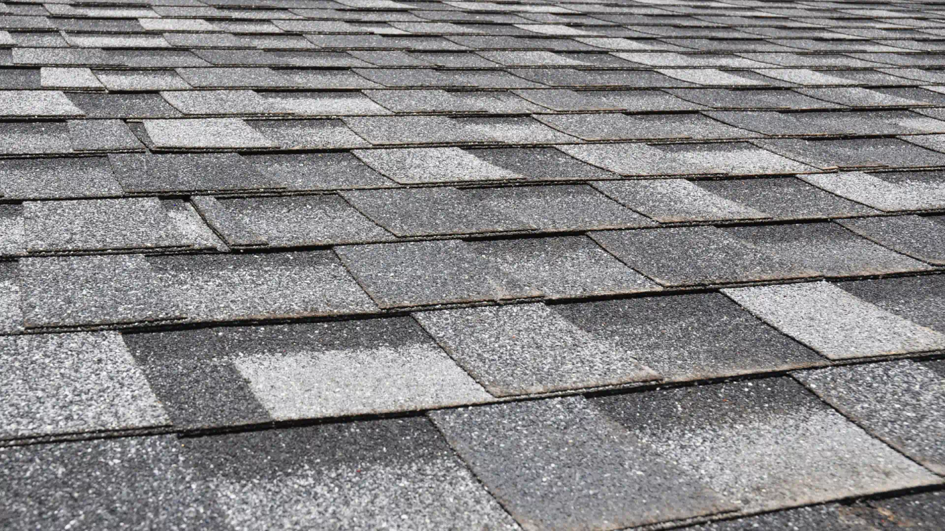 asphalt roofing shingles close up